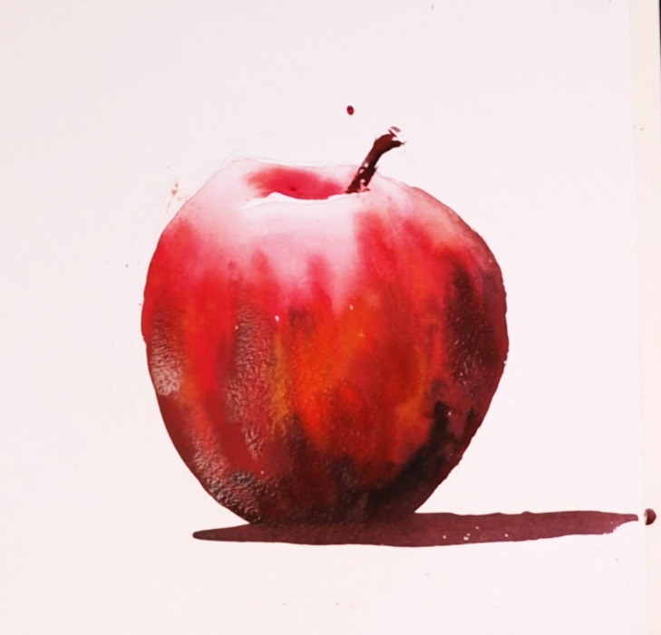 Aquarelle | Parenthèse Créative | Pomme